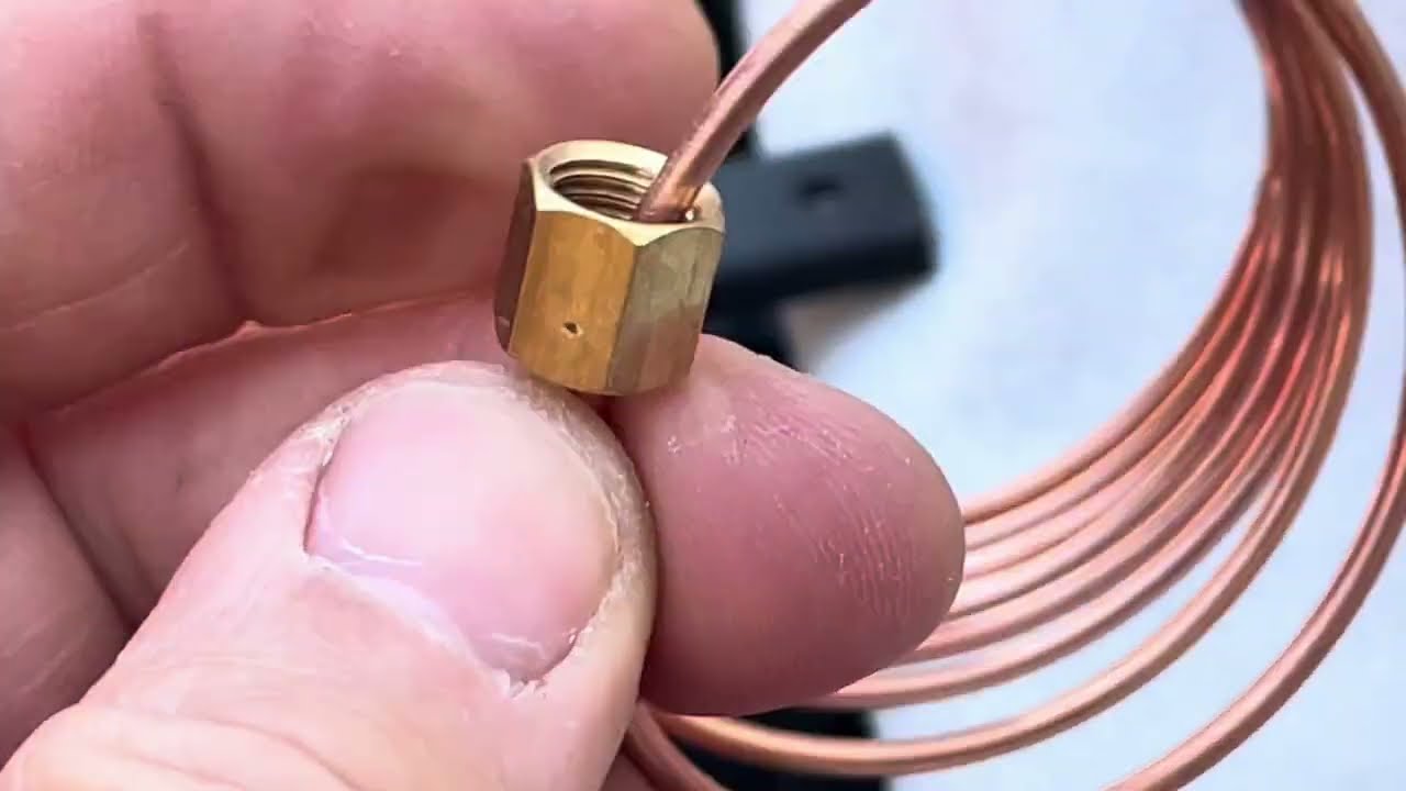 Copper Oil Pressure Line Installation