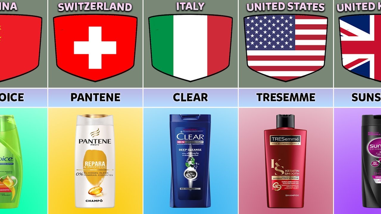 Shampoo From Different Countries