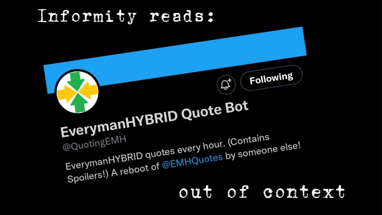 EverymanHYBRID Quotes Out of Context - Informity Reads