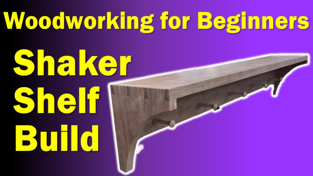 Woodworking For Beginners | Shaker Wall Hanger Shelf