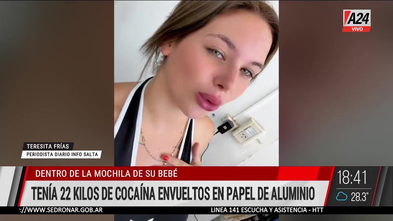 🚨DETUVIERON A UNA INFLUENCER CON 22 KILOS DE COCAÍNA EN EL BOLSO DE SU BEBÉ