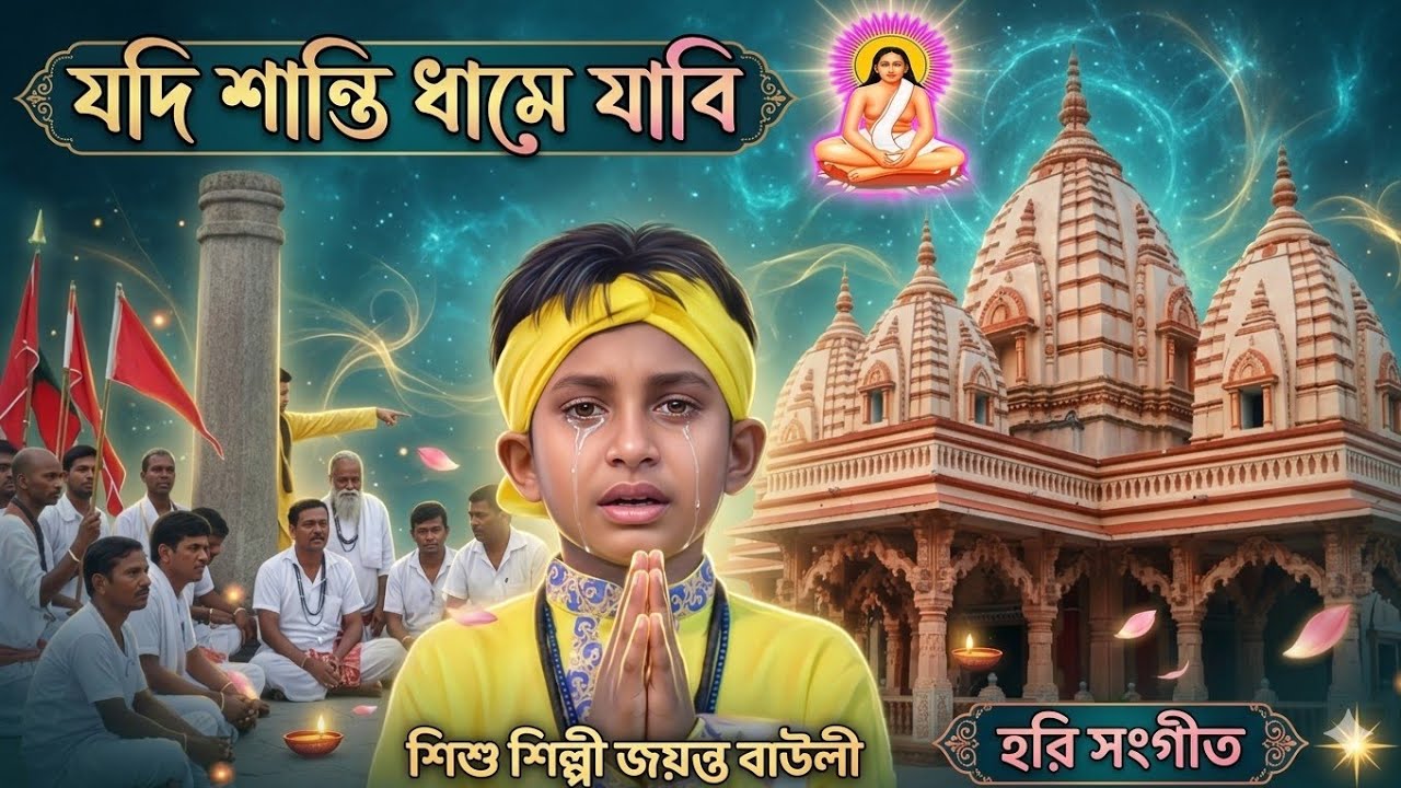 Shishu Shilpi jayanta bawli Hari sangeet যদি শান্তি ধামে যাবি হরি সংগীত গান  hori Sangeet