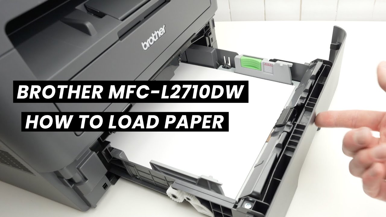 Как загрузить бумагу в принтер Brother MFC-L2710DW