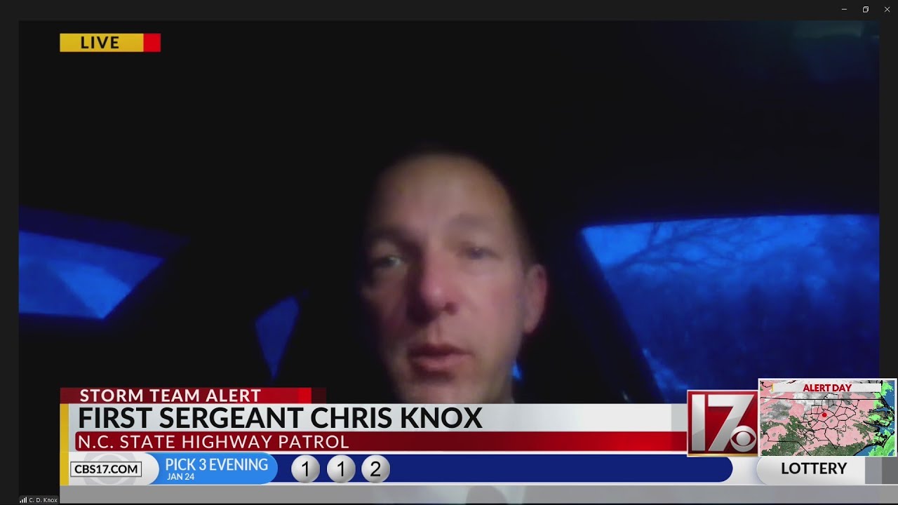 CBS 17 Storm Team Live with NC Stat Highway Patrol