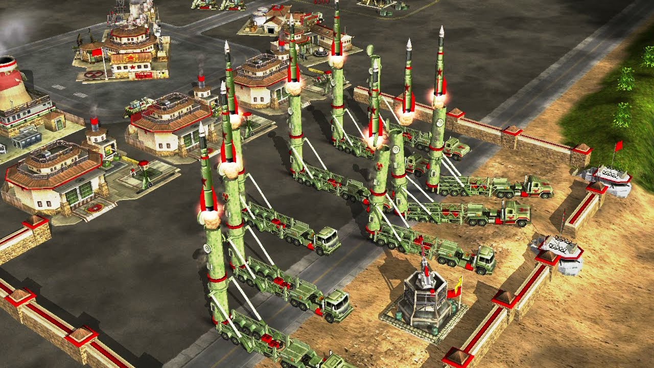 Nuke China 1 vs 2 USA Laser - C&C Generals Continue