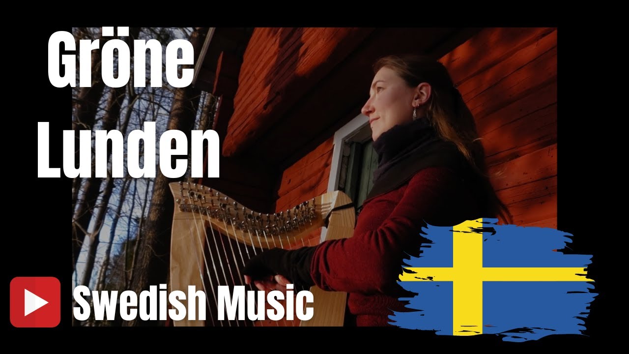Gröne Lunden - Swedish music - Celtic Harp Video in Sweden