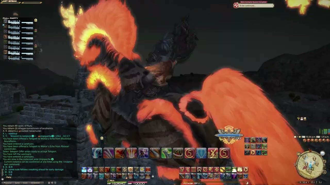 [PC] FFXIV 7.0 - My first hunt train (PLD)