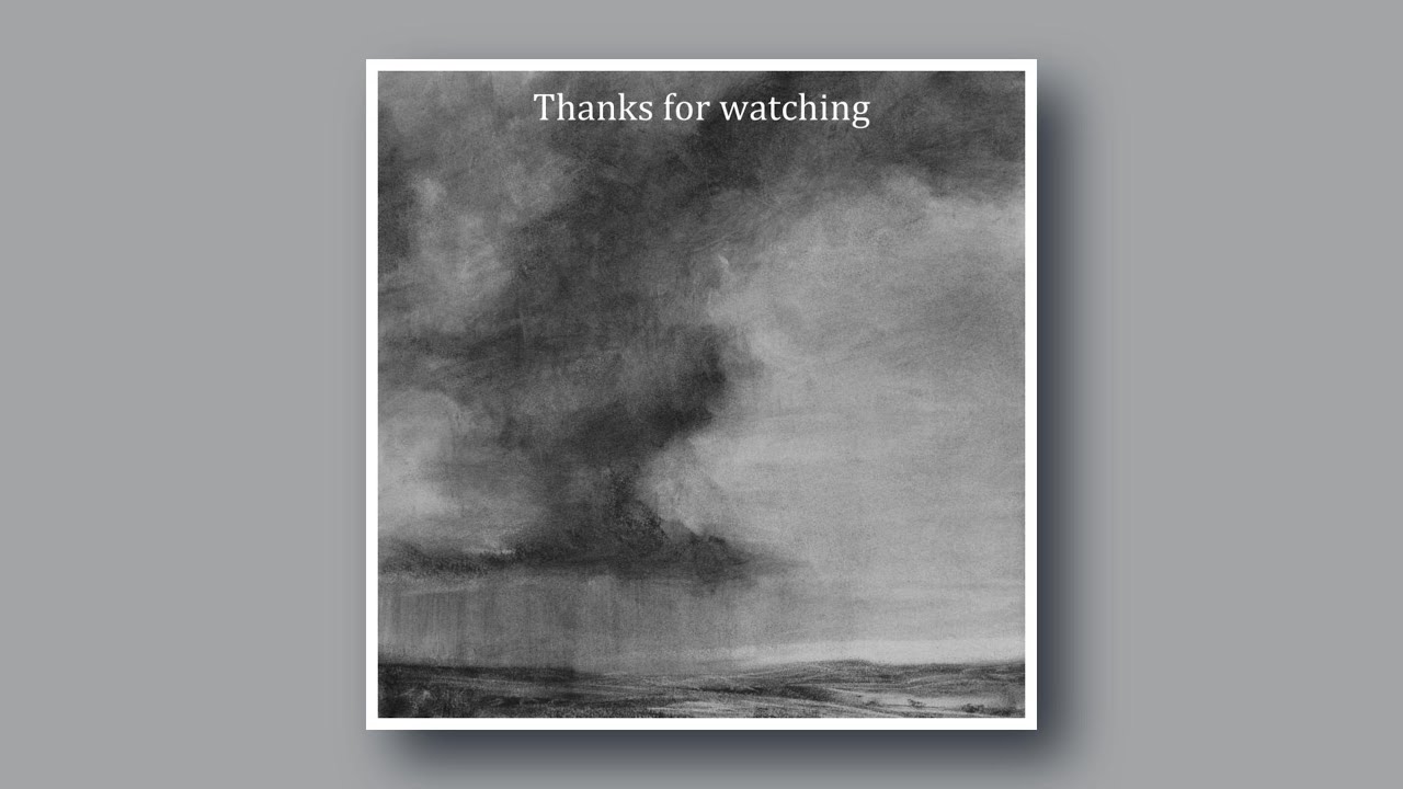 Charcoal cloud study on paper #drawing #art #sketch #artdrawing #landscape #artwork #timelapse