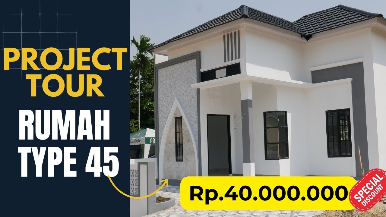 Terbaru..!!  Rumah Type 45 Nuansa Modern Islami di Kota Pekanbaru