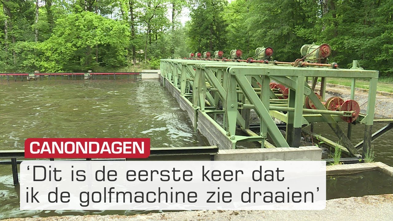 Oude golfmachine in Waterloopbos draait weer voor even | Omroep Flevoland