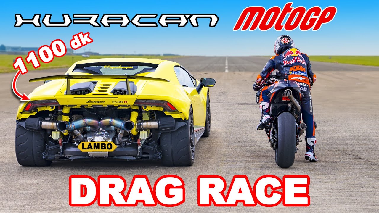 Motor MotoGP v Huracan 1.100 dk: DRAG RACE
