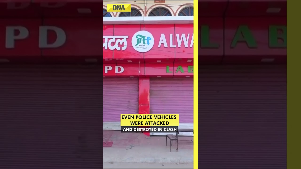 Horrifying Clash Between Two Groups Witnessed In Nuh, Several Cars Destroyed #shorts