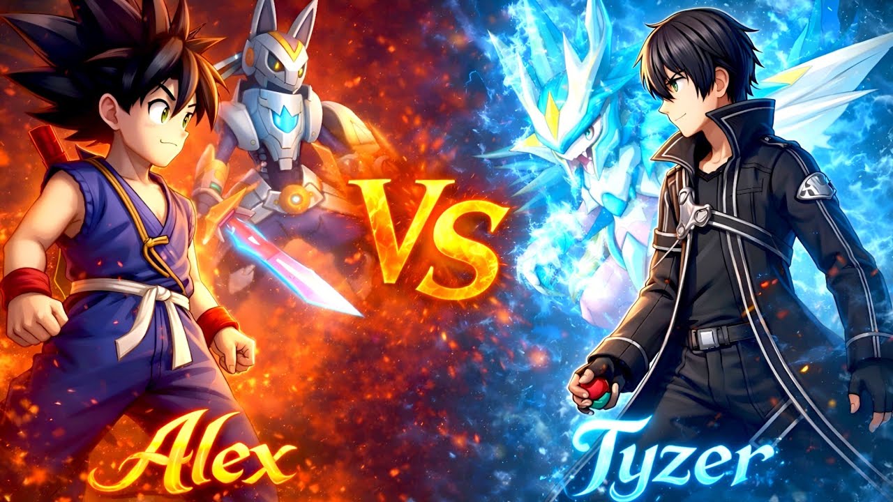Alex vs Tyzer  Funny Pokémon Battle with Crazy Sound Effects | Pokémon Evolution