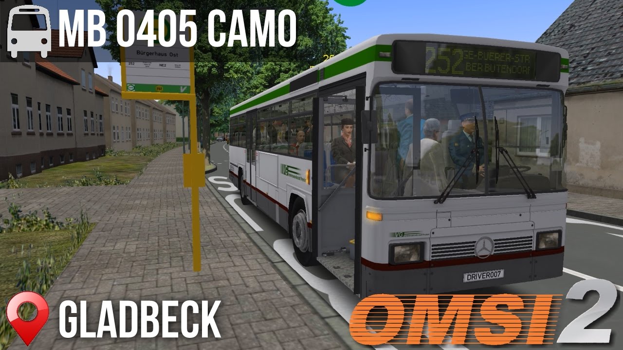 OMSI 2 - Gladbeck, Line 252, MB O405 Camo Camus