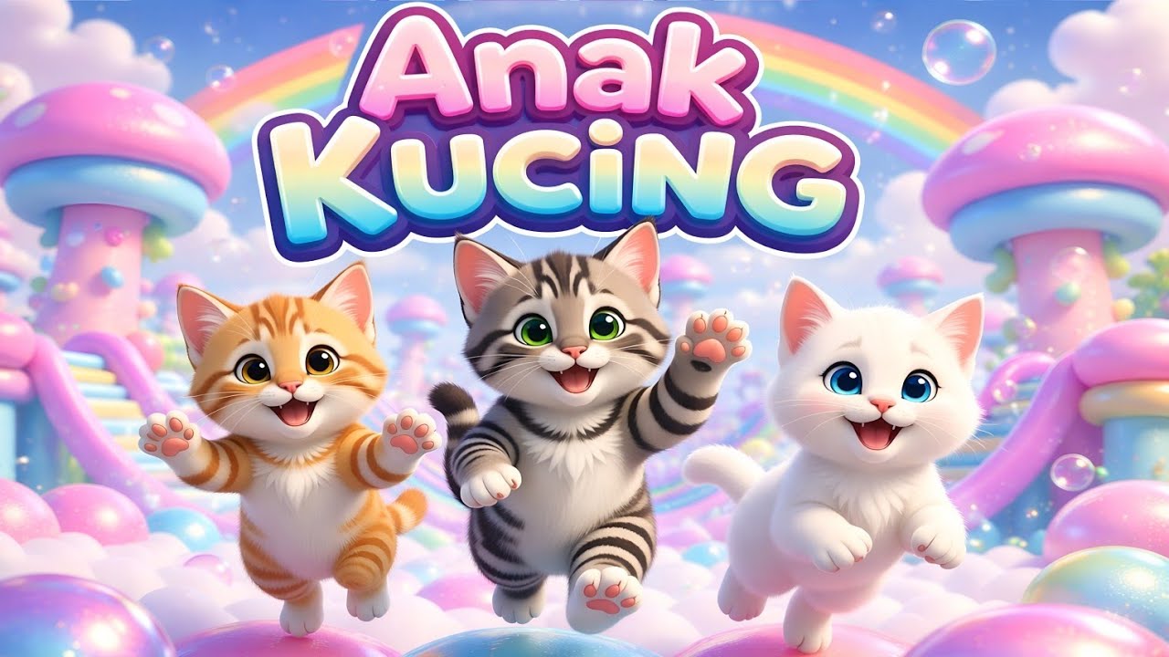 LAGU ANAK 🇮🇩 ANAK KUCING MEONG MEONG - KITTEN SONG - LAGU ANAK BALITA VIRAL