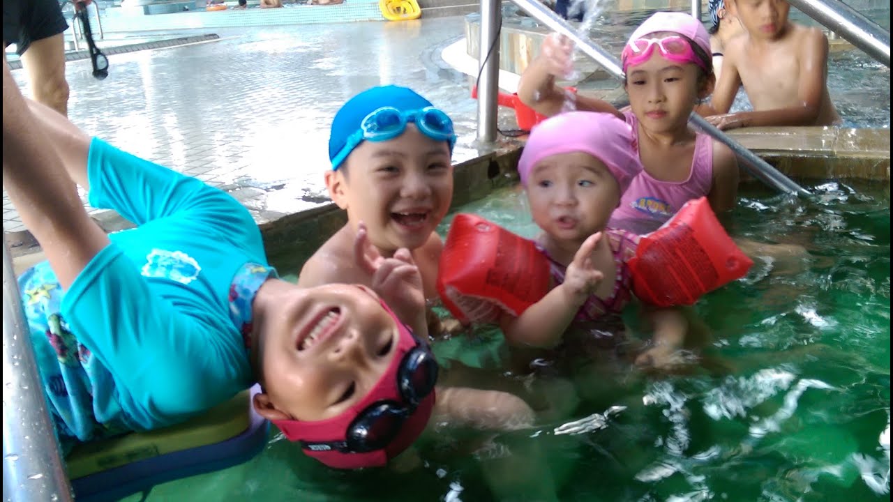 2015 07 06 08 07 小包子兄妹台北玉成公園泳池游游樂