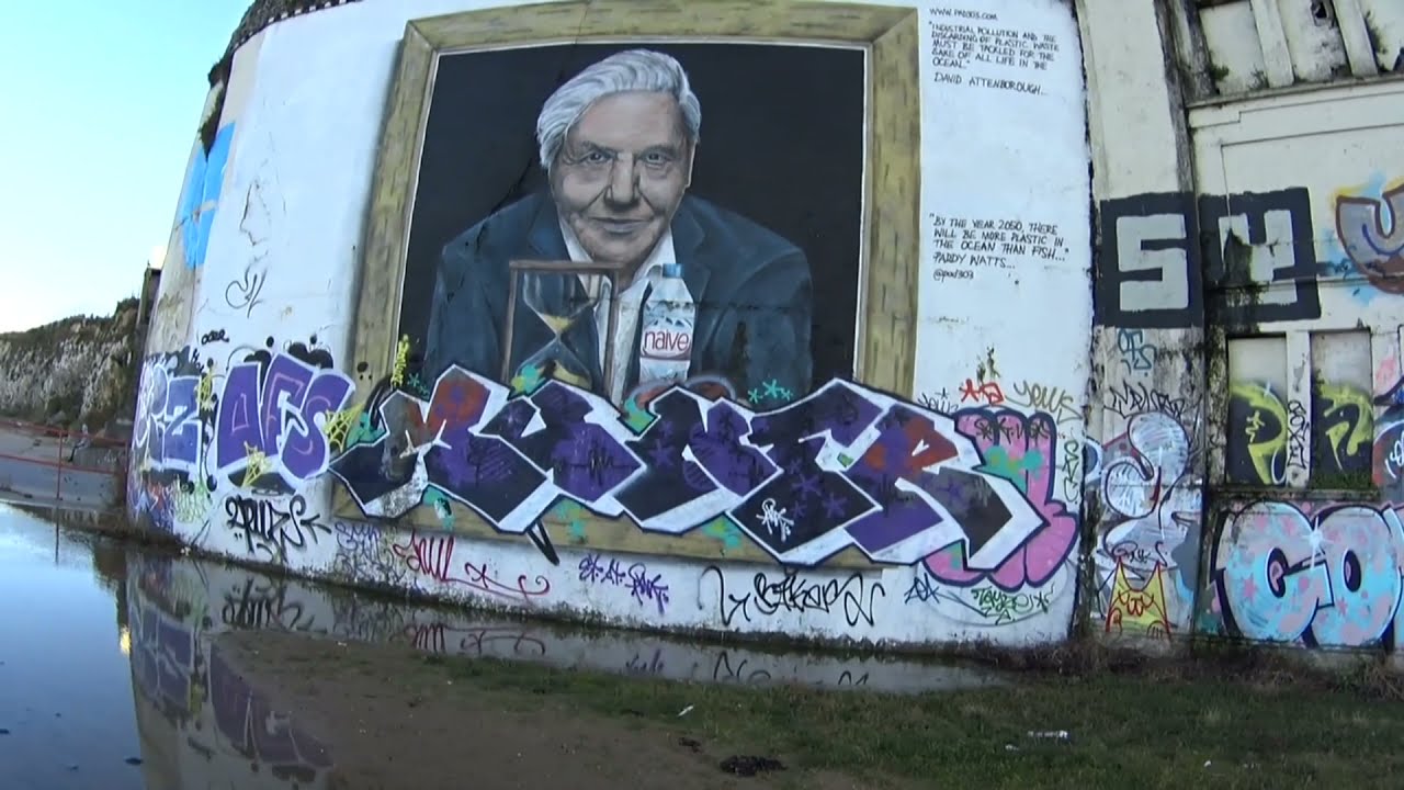 MARGATE LIDO  PARTIAL COLLAPSE AND LATEST GRAFFITI