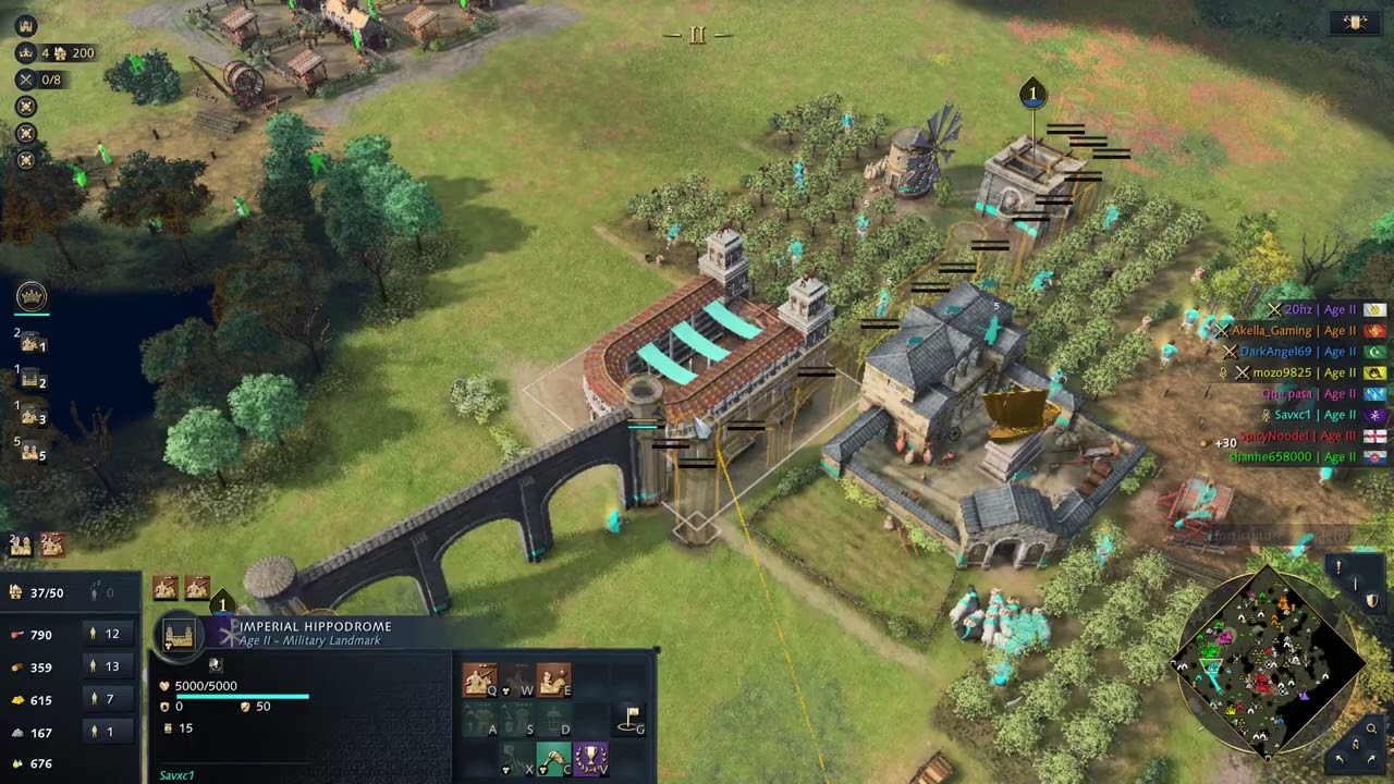 Age of Empires IV  Anniversary Edition First Game As Byzantines 4v4 Nomad