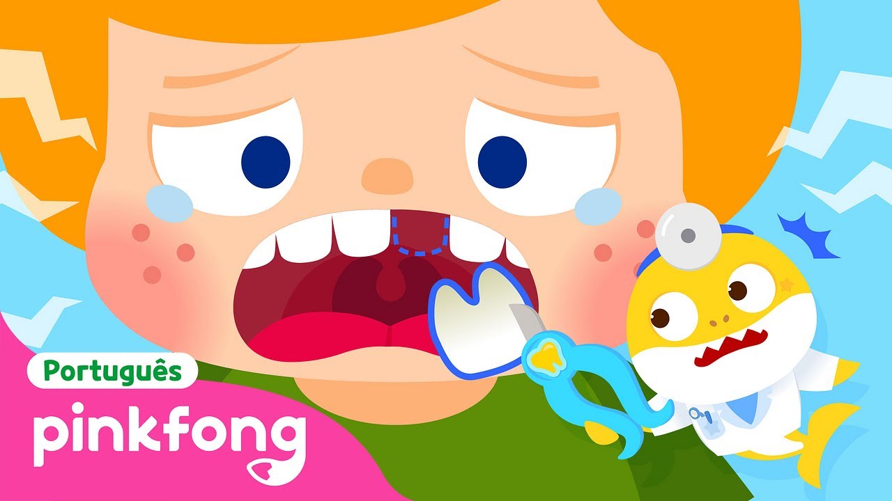 🏥 Estou com Medo do Dentista! | Brincando com Bebê Tubarão Dentista| Pinkfong! Canções para Crianças