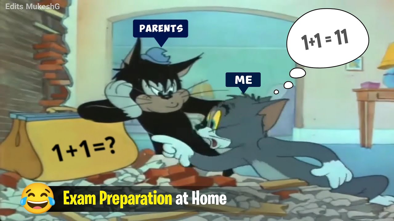 Exam Preparation at Home ( meme ) ~ Edits MukeshG