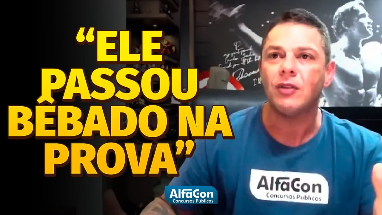 O CARA PASSOU BEBÂDO NA PROVA - AlfaCon #podcast