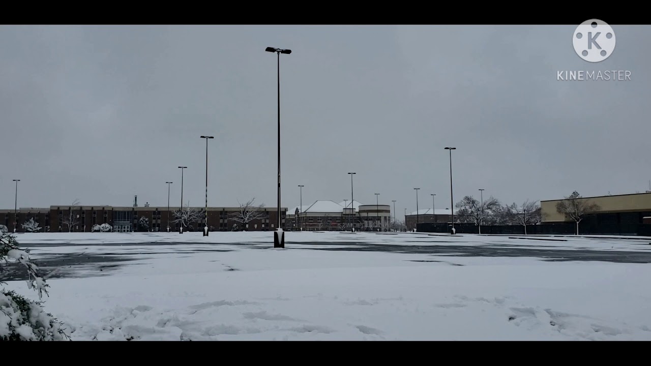 ASMR Real Snow Freeze, Arctic Blast in Edmond, Oklahoma (University of Central Oklahoma) 