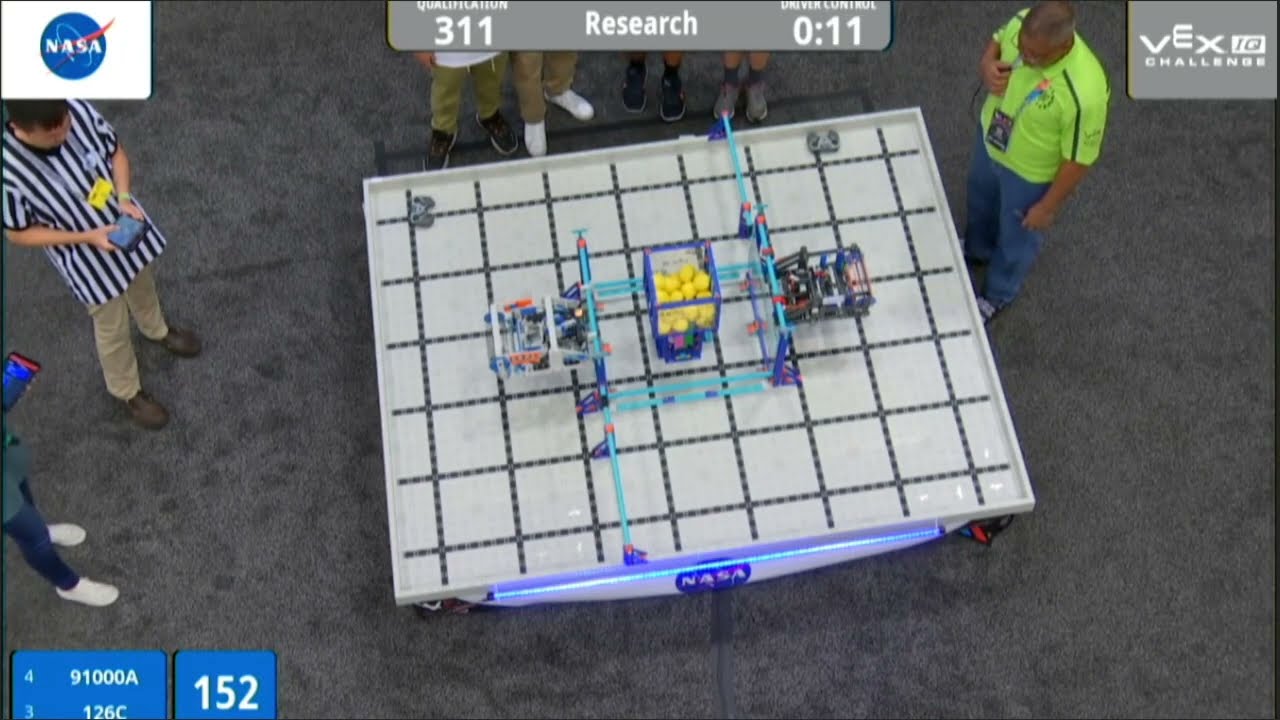 162pts VEX IQ Pitching In Worlds 2022- (24 sec stoptime) 126C FNATIC 91000A Irvine Omnikids
