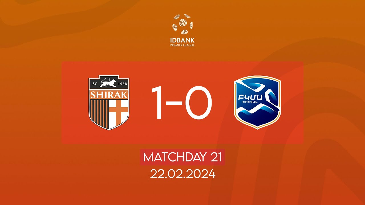 IDBank Premier League. Matchday 21. SC Shirak - FC BKMA (22.02.2024)