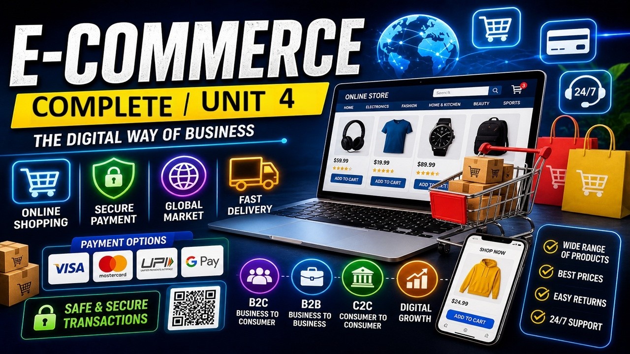 Complete Unit 4 | In One shot | E-Commerce ( EC ) | BCA 6 Sem