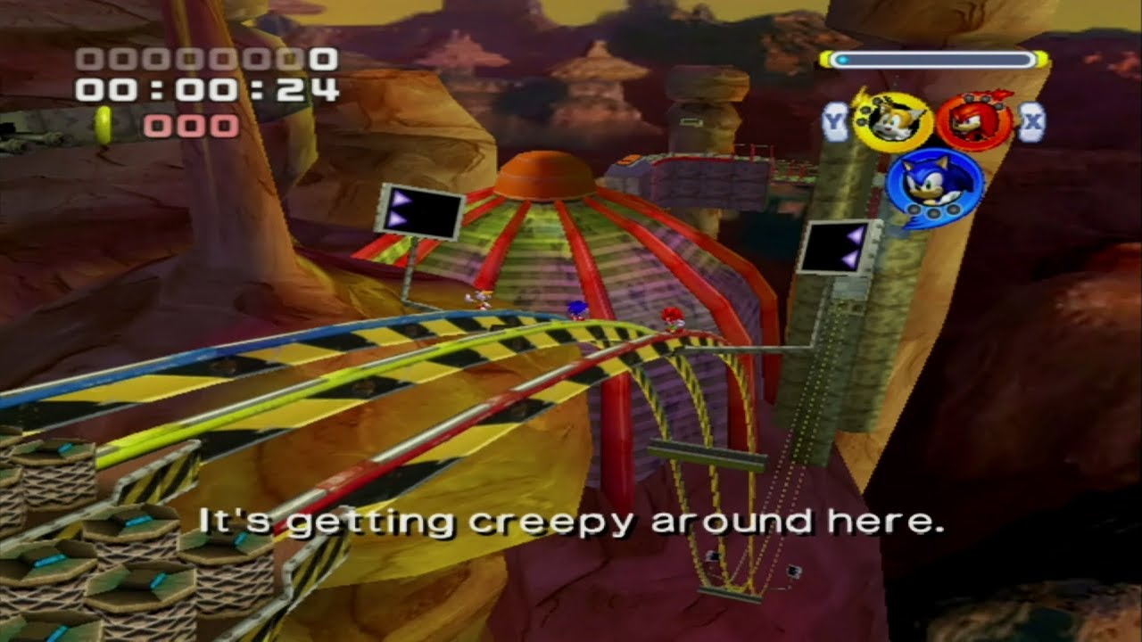 Bullet Station 66,030 очков - Team Sonic - Sonic Heroes (GCN)