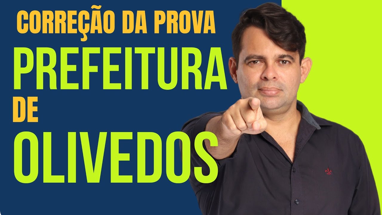 PREFEITURA DE OLIVEDOS | BANCA CPCON | CORRE&Ccedil;&Atilde;O DA PROVA DE N&Iacute;VEL SUPERIOR