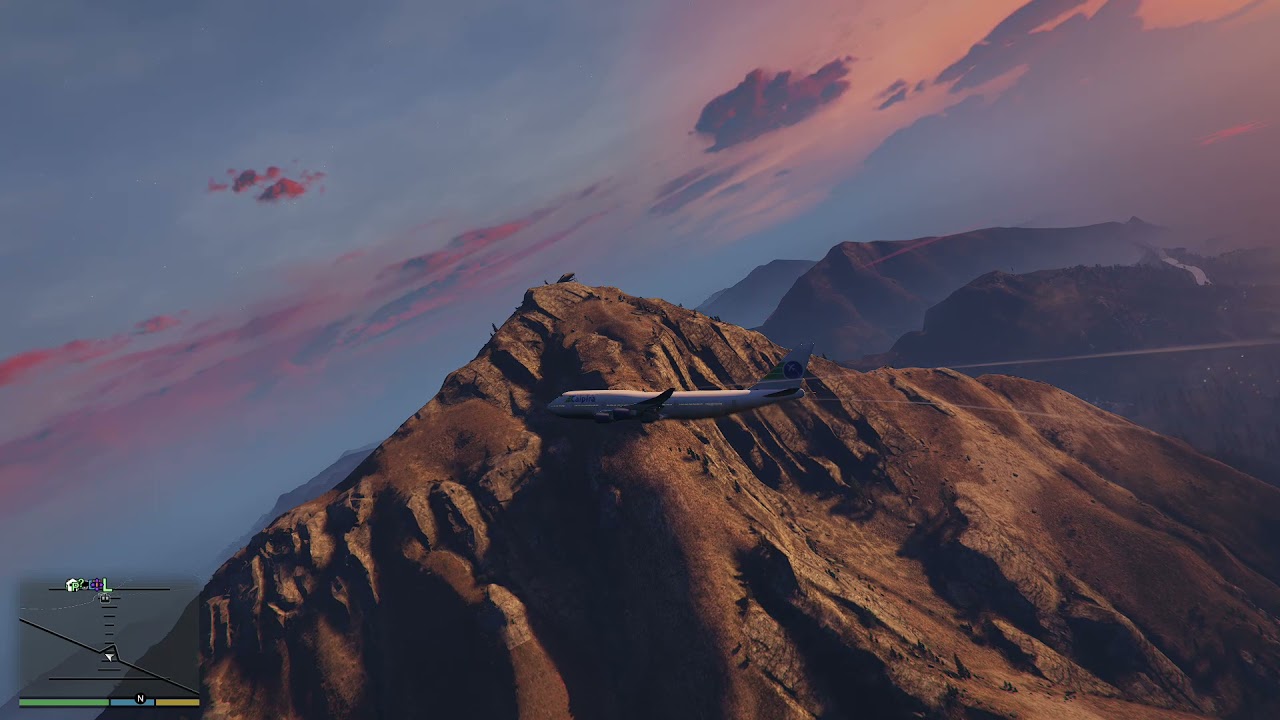 GTA 5 Offline - Mencuri Pesawat Terbesar di GTA 5 Offline Boieng 747 (PART 2)