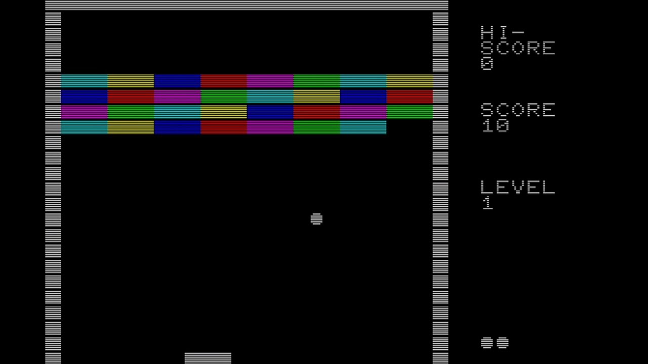 PC-8801 BASIC Program : Break-Out 📺