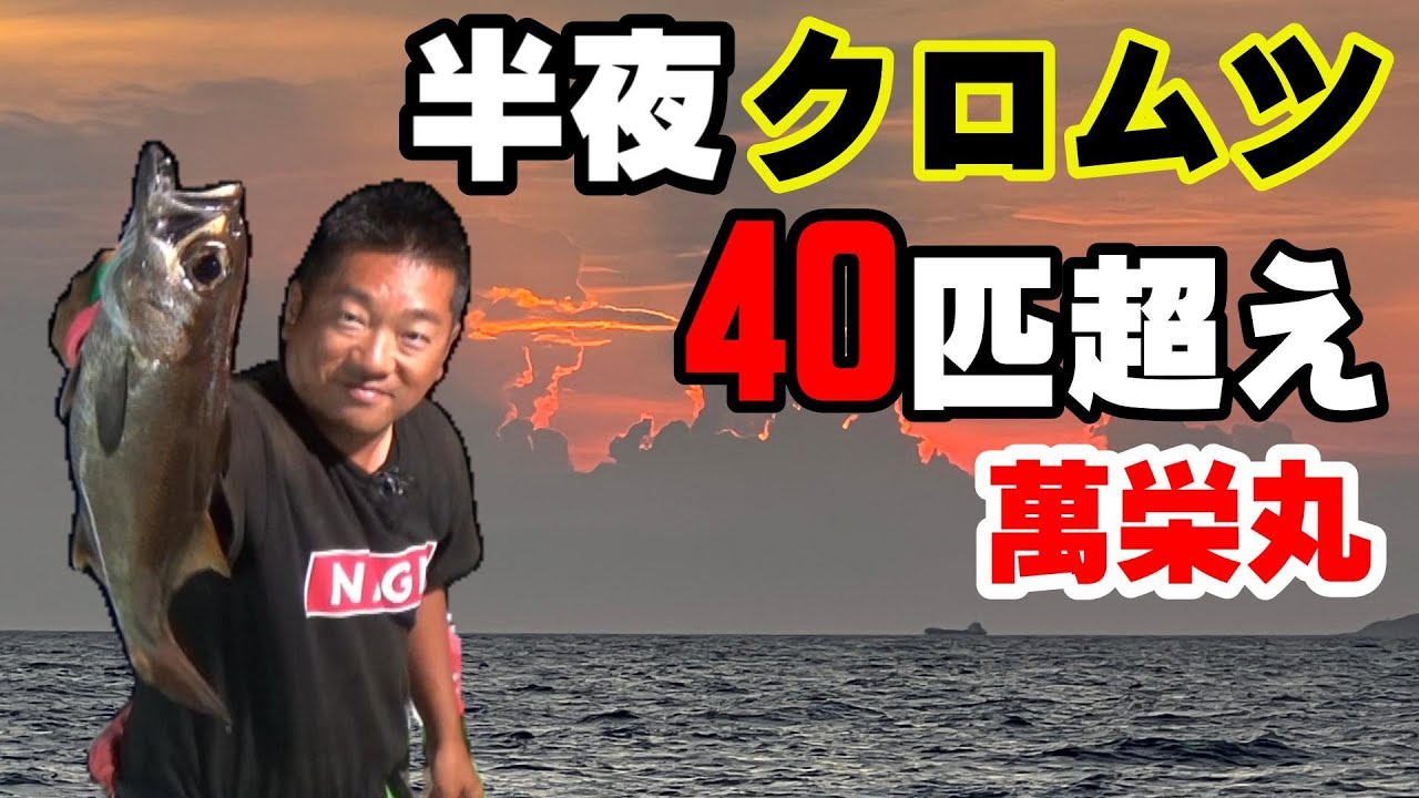 【萬栄丸】半夜クロムツ釣り　40匹超えの大漁