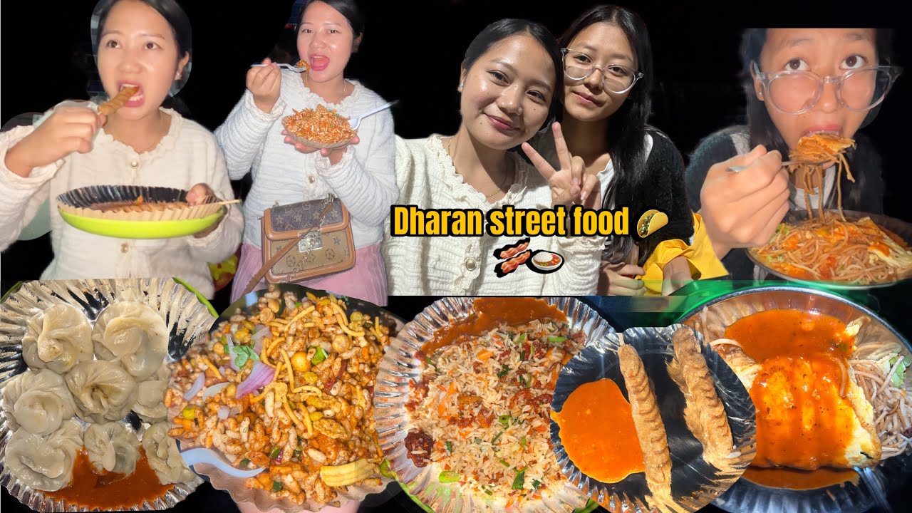 Exploring Dharan at night 🥓 Trying street food 🥘