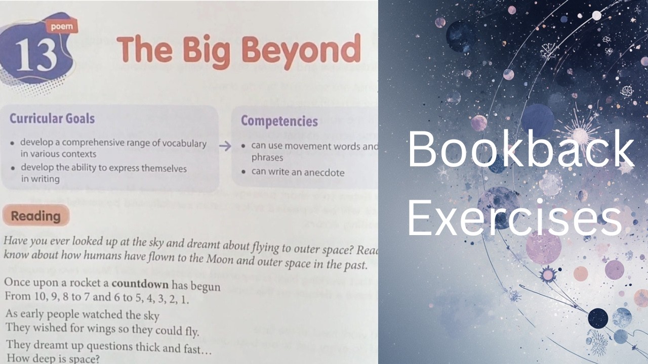 Class 4 poem 13 : The Big Beyond(exercises) | Collins English Expert Coursebook