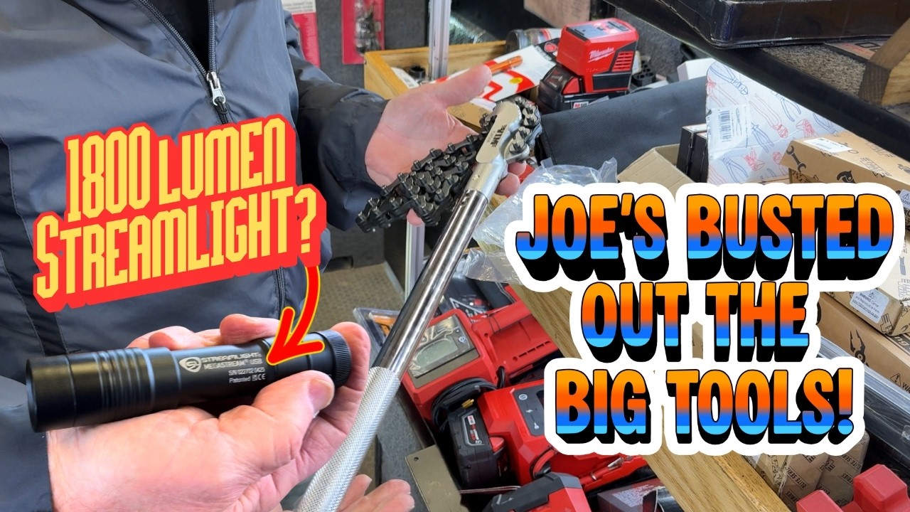 На этой неделе Джо достаёт свои тяжёлые инструменты! Фонарь Streamlight на 1800 люмен?