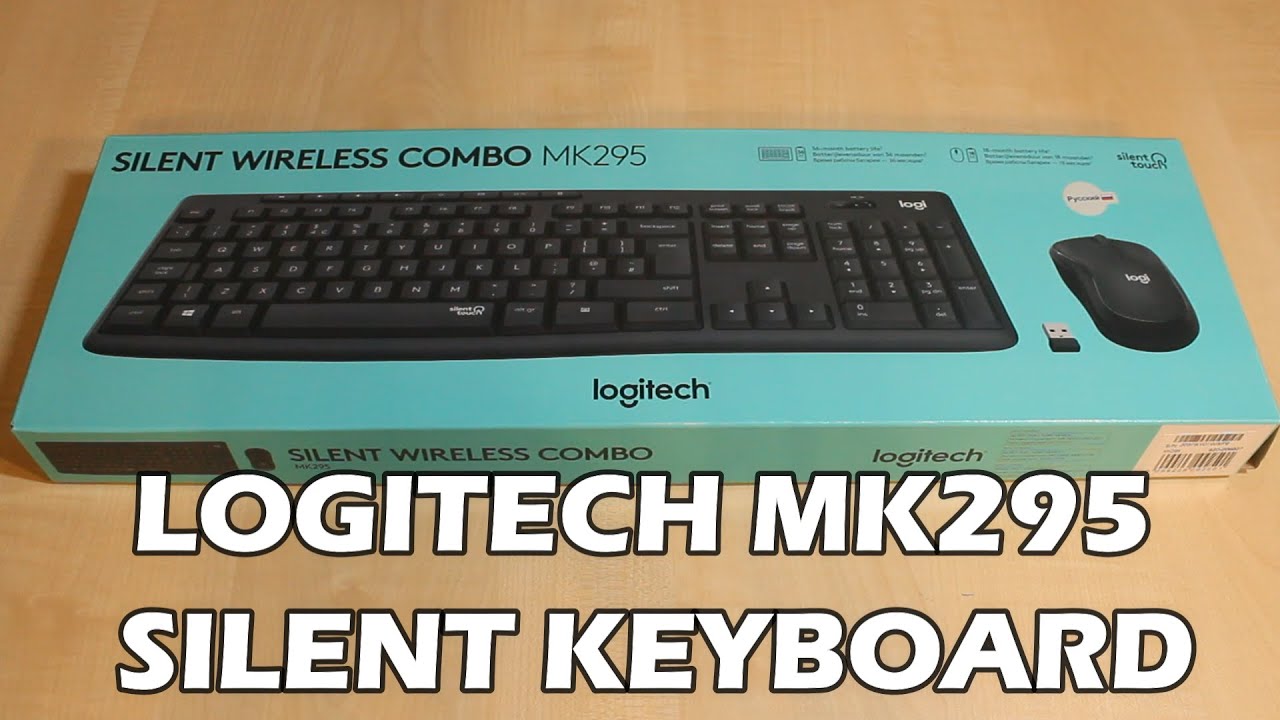 Обзор тихой клавиатуры LOGITECH MK295 SILENT WIRELESS keyboard unboxing