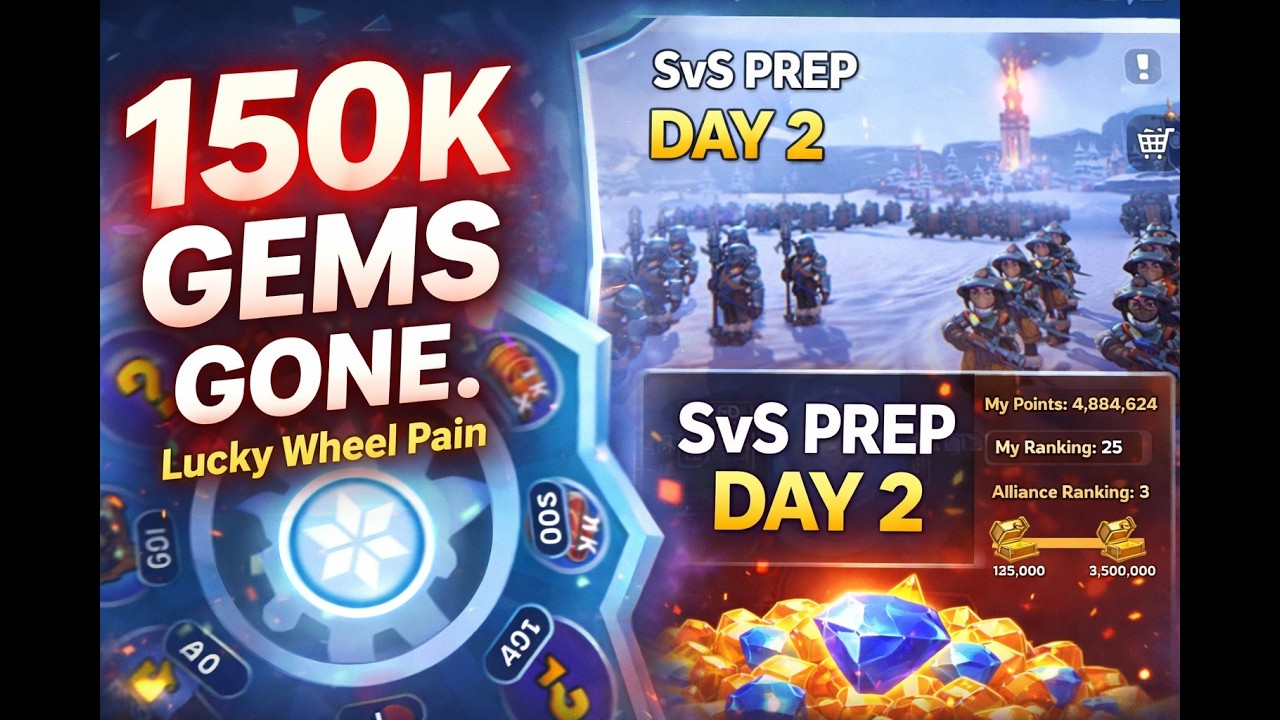 Whiteout Survival: SvS Prep Day 2- Wasting 150k Gems!