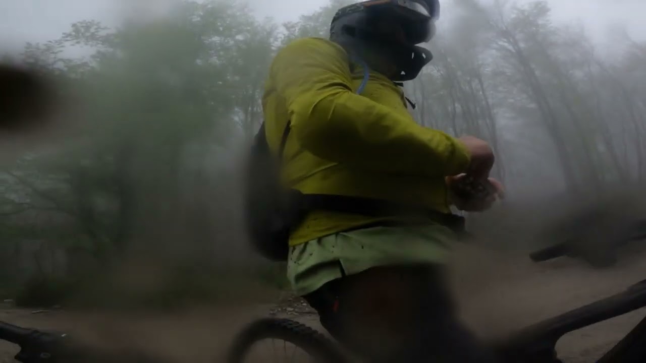 MTB Finale Ligure trail near NATO BASE  heavy rain  big mud and water splash  by RIK il papero 🦆
