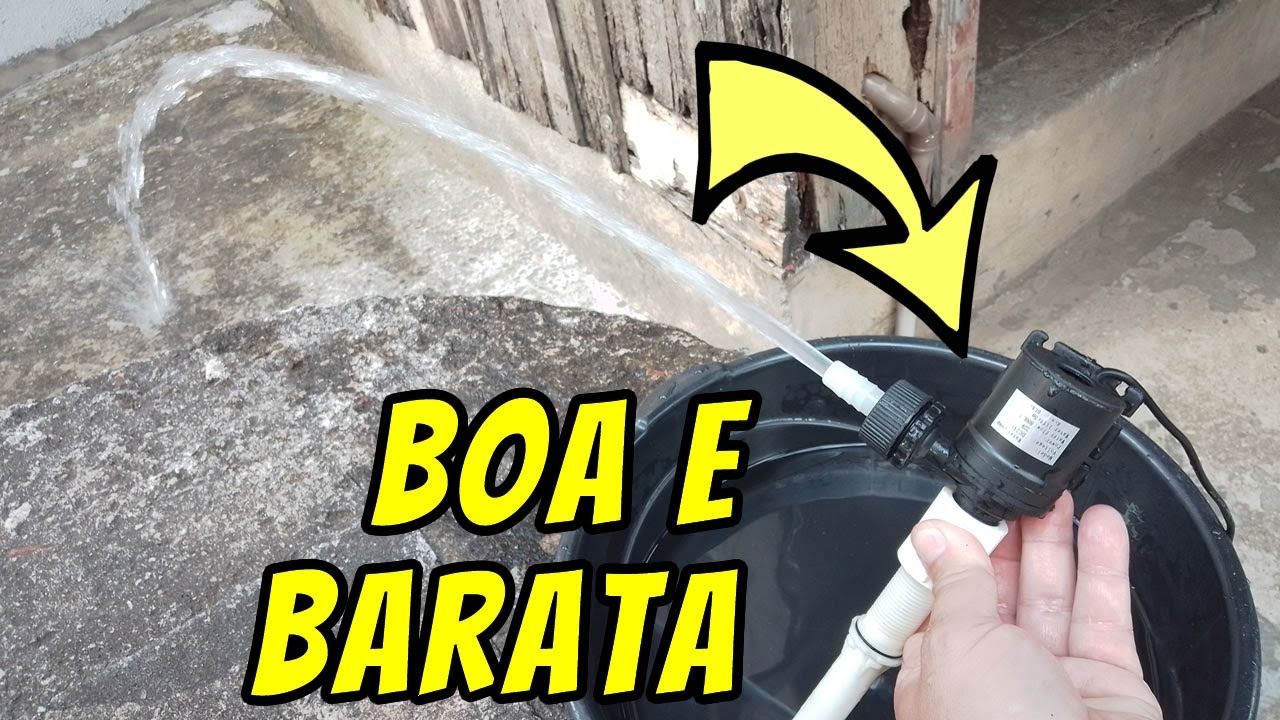 COMO  FUNCIONA A MINI BOMBA D'ÁGUA DE 12 VOLTS