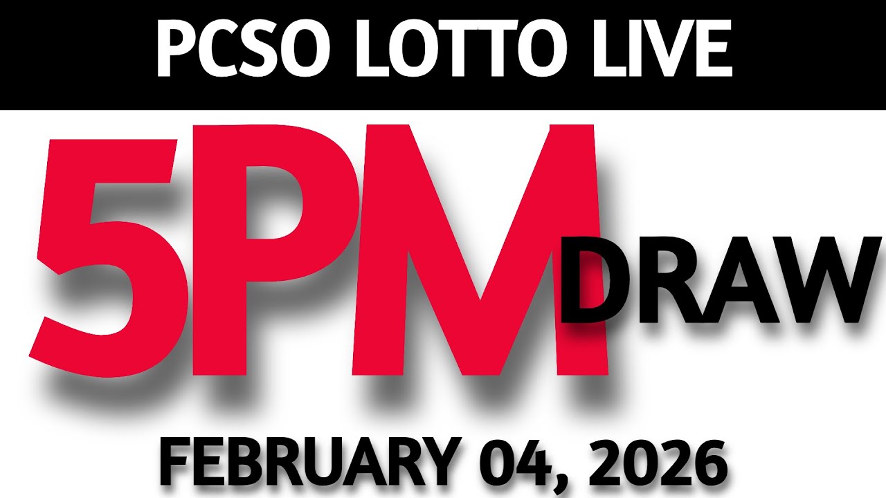 Lotto Result Today 5pm Draw February 04, 2026 Swertres Ez2  PCSO LIVE