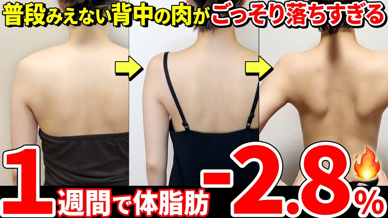 【座ったまま背中&二の腕痩せ🔥】体脂肪落とすには肩甲骨からが命！なかなか効果出ない人はまずコレやって！！