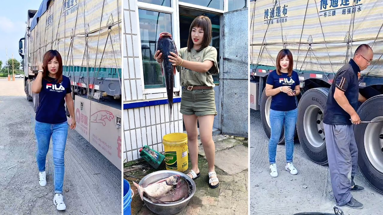 The Life of a Beautiful Young Asian Truck Driver sister Miao