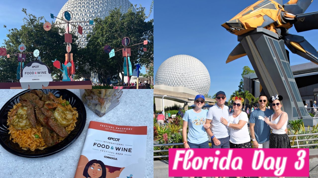 Walt Disney World Vlog 2023 | Day 3 - EPCOT, Food & Wine festival snacks and Guardians of the Galaxy