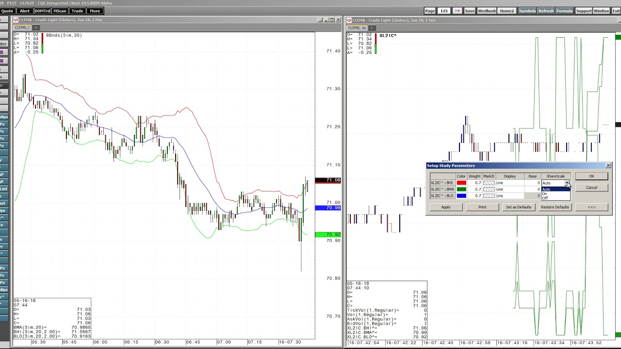 Microsoft Excel to CQG