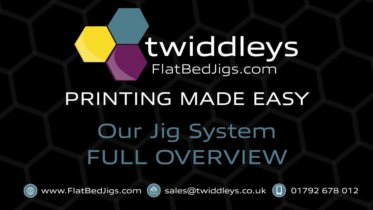 Jigs for Flatbed Printers using Bed Base & Ruler Guide Jig Printing System by Twiddleys FlatBedJigs