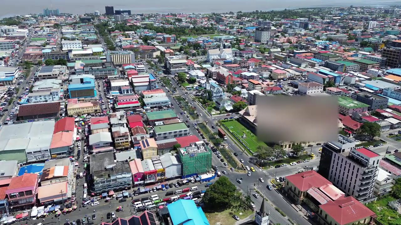 Beautiful Georgetown Guyana, Amazing Sunny Day