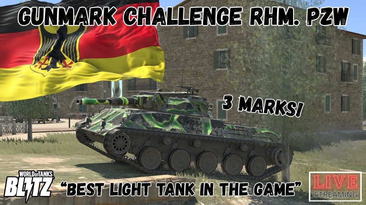 Rhm. Pzw Gun Mark Grinding! 3 Marks Challenge | WoT Blitz