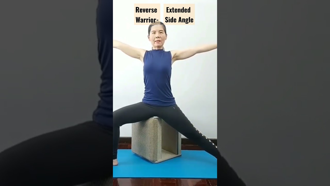 Reverse Warrior - Extended Side Angle (Chair Yoga)